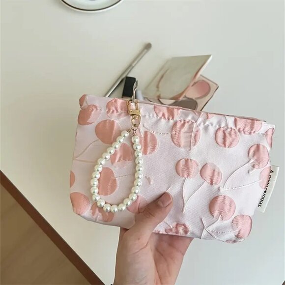 Pink Cherry Makeup Bag - Picture 2 of 3